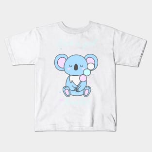 Just a girl who loves koalas - Pastel Kids T-Shirt